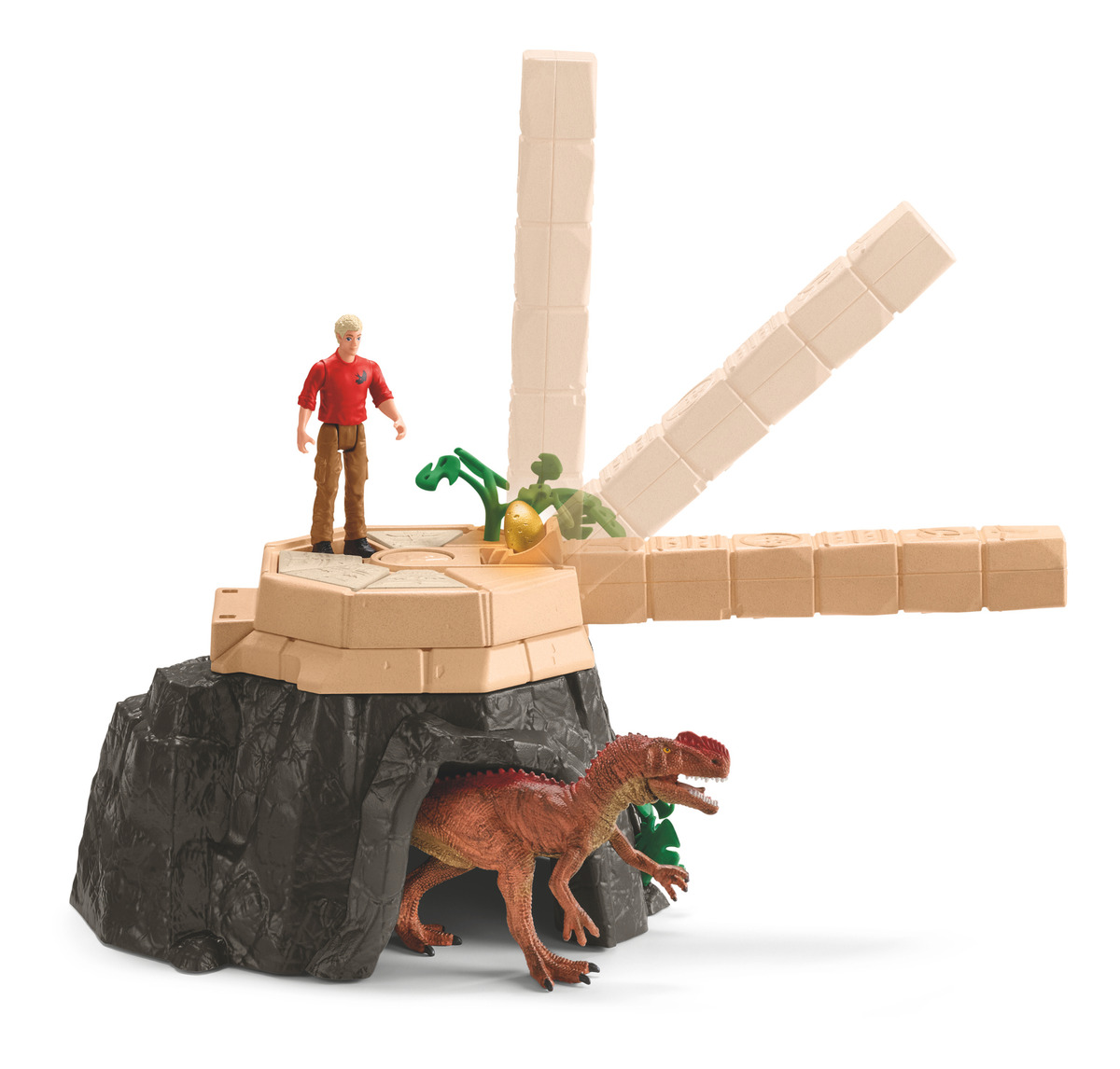 Mega Set Figuras Conquista Templo De Dinosaurios Schleich Tx