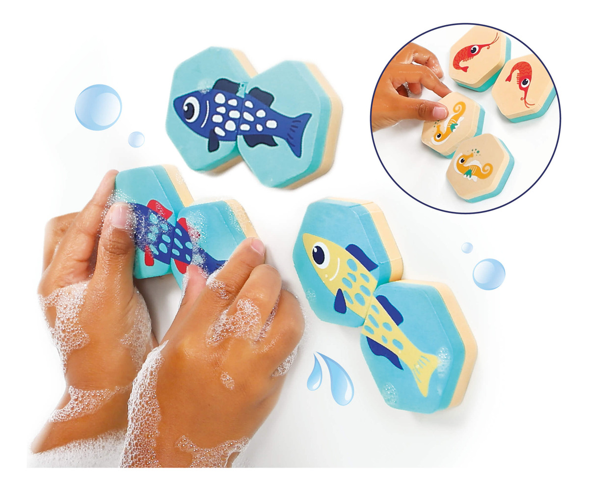 Juego Memoria Infantil Tina Baño Animales 24 Pcs Ludi Trex