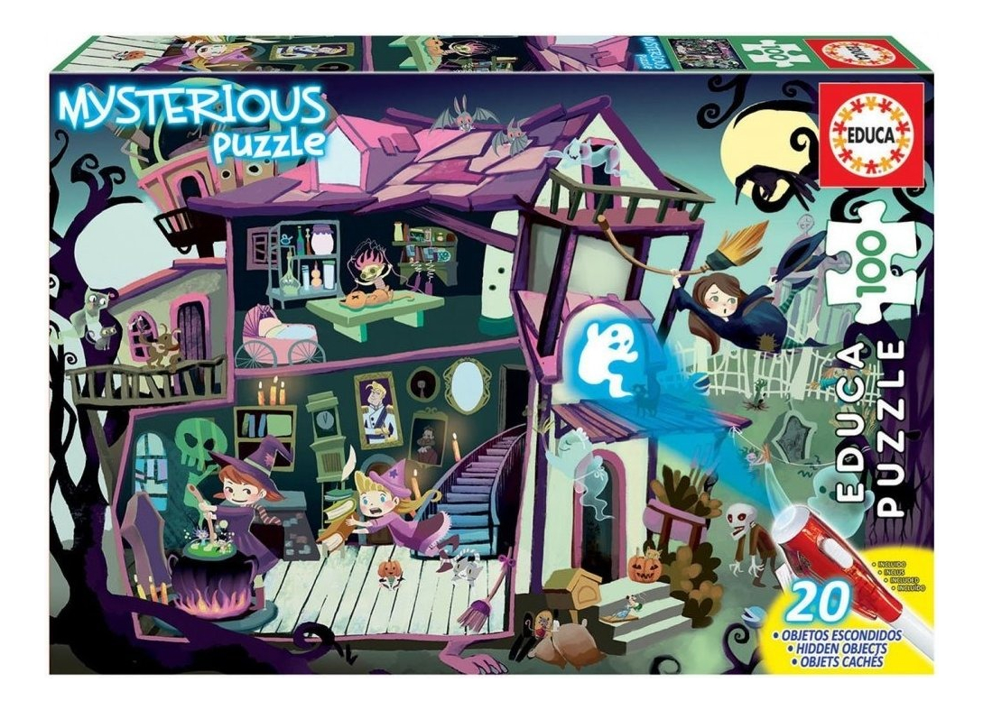 Puzzle 100 Piezas Casa Encantada Rompecabezas Educa Trex