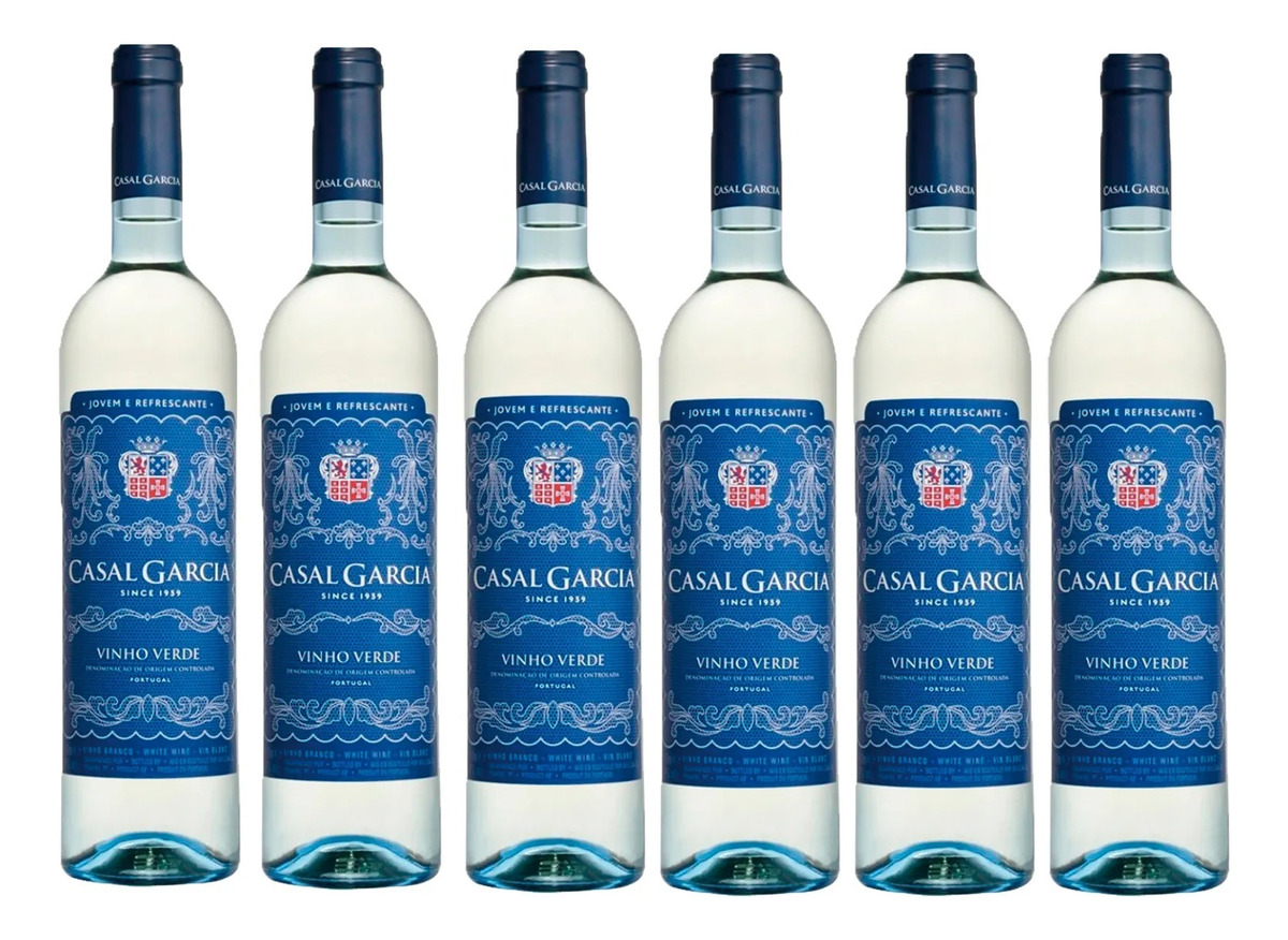 X6 Vino Casal Garcia Verde Blanco Botella 750 Ml Calidad Tx