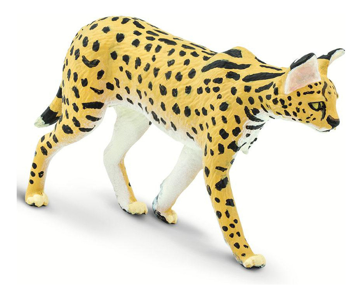 Gato Cerval Africano Safari Figura Muñeco Realista Trex