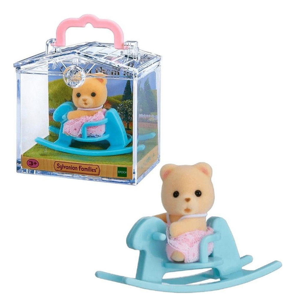 Sylvanian Families Oso Bebe Con Caballito Mecedor Juguete Tx