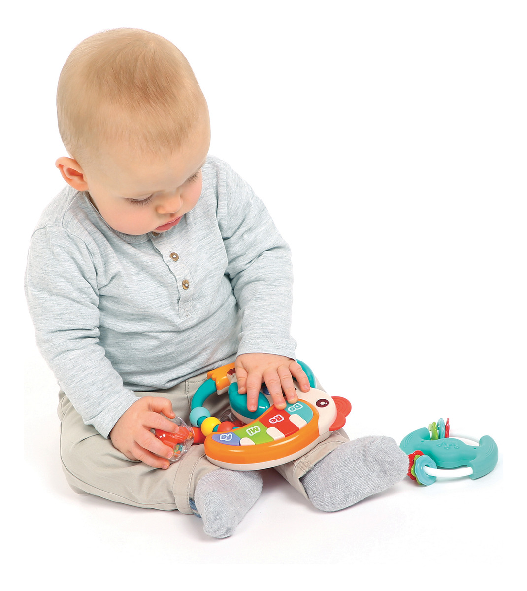 Set Bebe Musical Sensitivo Mordillo Regalo Recien Nacido Tx