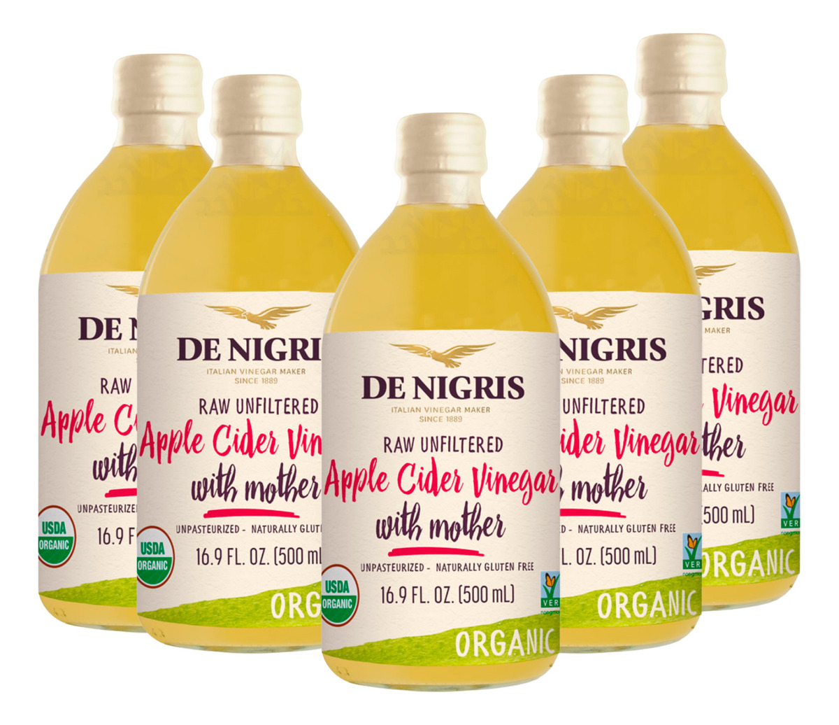 Promo X6 Botellas 500ml Vinagre Organico De Manzana Dn Trex