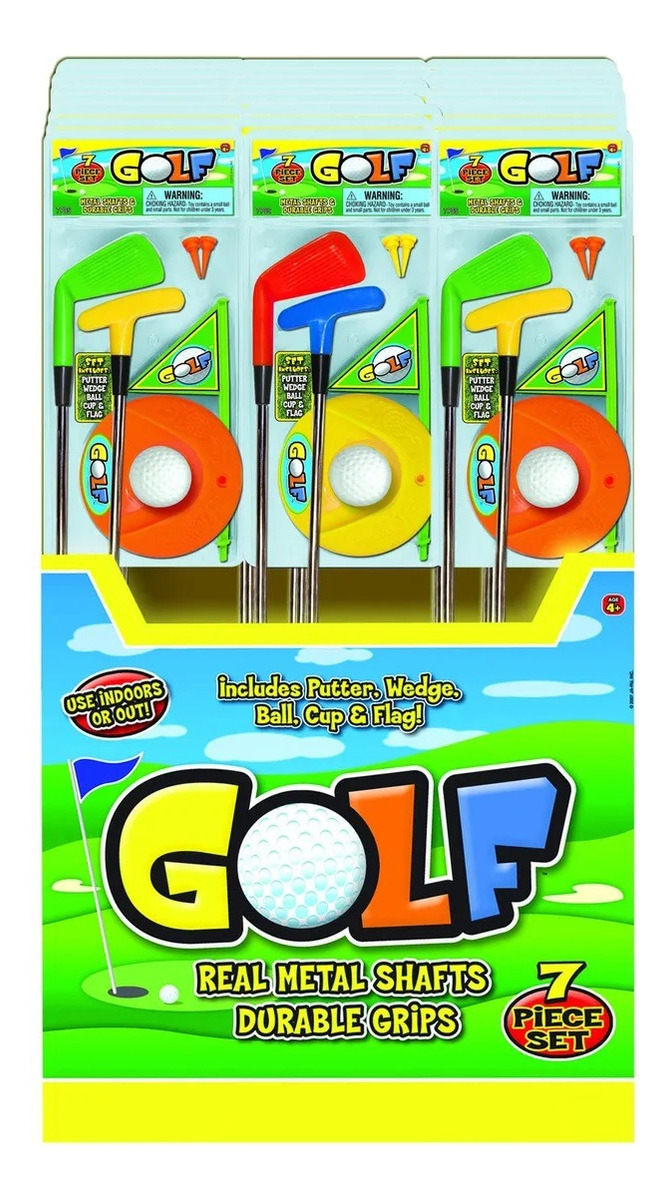 Mini Golf Golfito Set Palos Pelotas Infantil Juego Niño Trex
