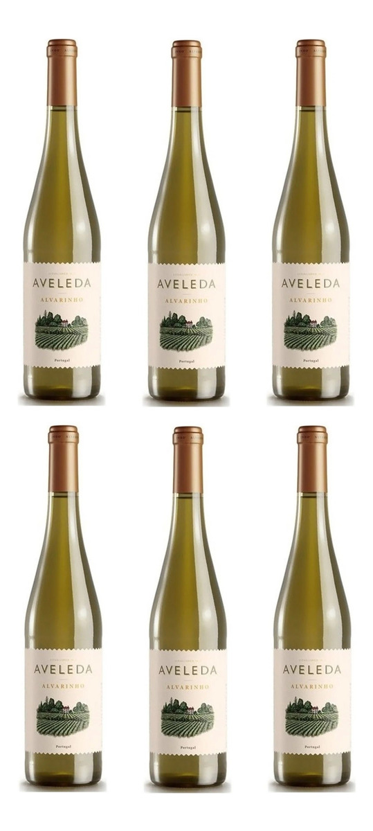 Combo X6 Vino Aveleda Alvarinho Loureiro 750 Ml Premium Trex