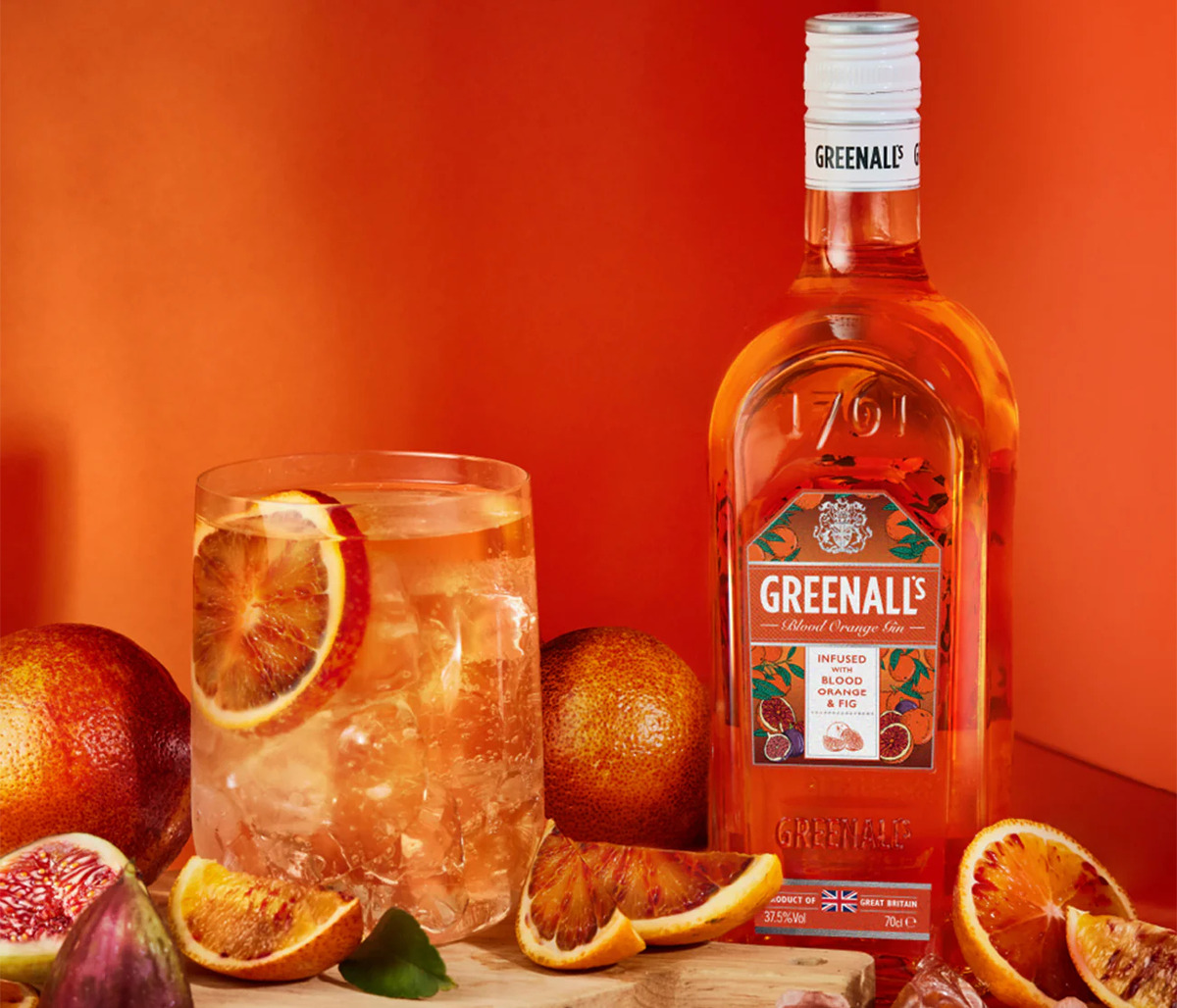 Gin Greenall's Blood Orange Naranja 700 Ml Premium Trex