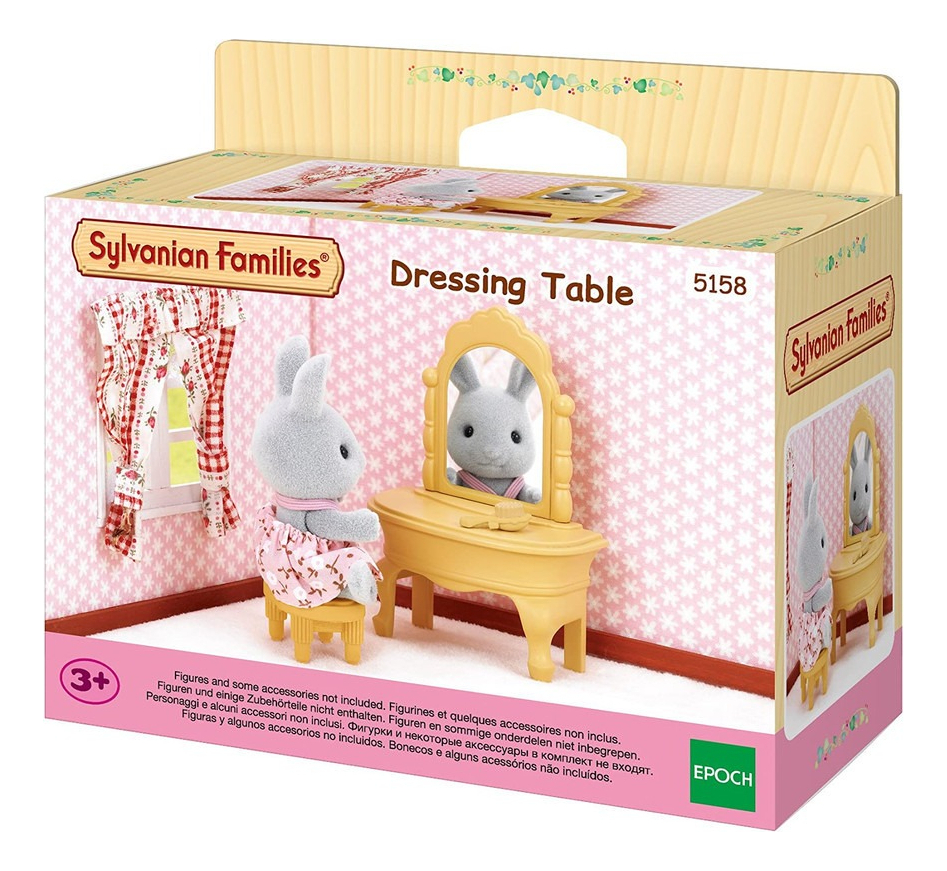 Sylvanian Families Set Tocador Silla Cepillo Juguete Niños