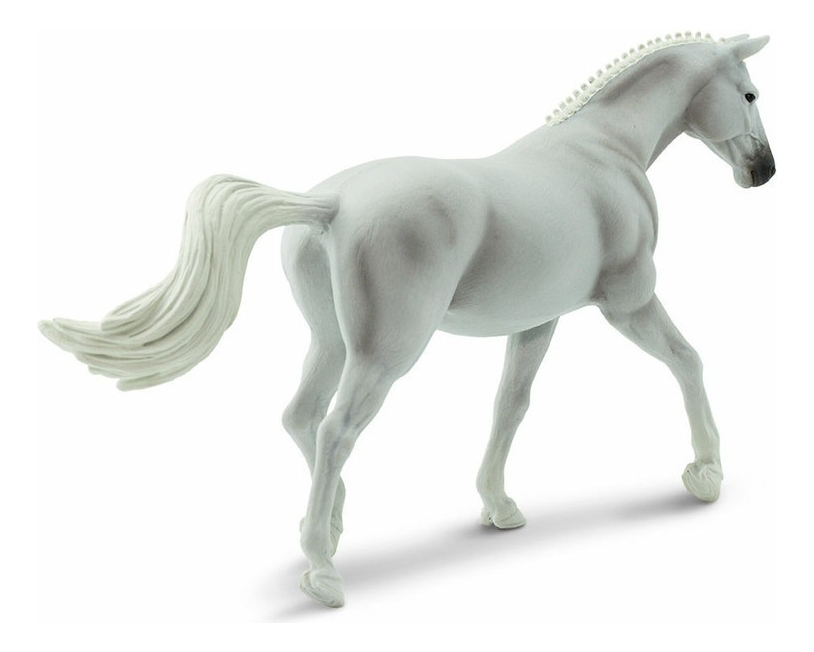 Yegua Blanca Trakehner Safari Figura Muñeco Realista Trex