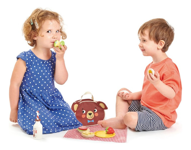 Tender Leaf Toys Picnic Oso Juguete Madera Niños Infantil ®