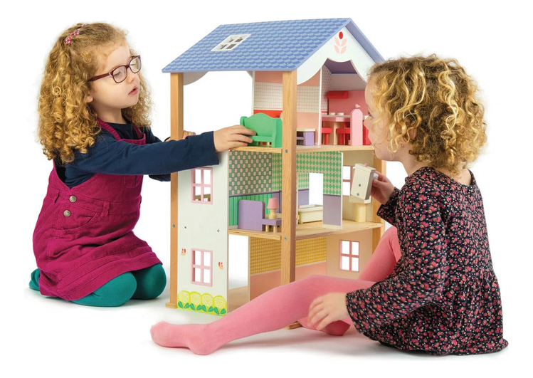 Villa Bluebird Tender Leaf Juegos Juguetes Madera Niño Tx