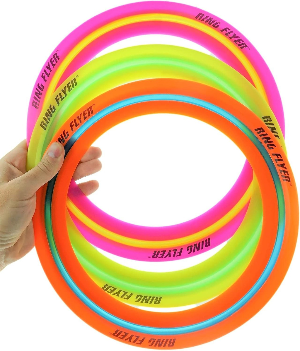 Juguete Aro Simil Platillo Volador Frisbee Flexible Ja Ru Tx