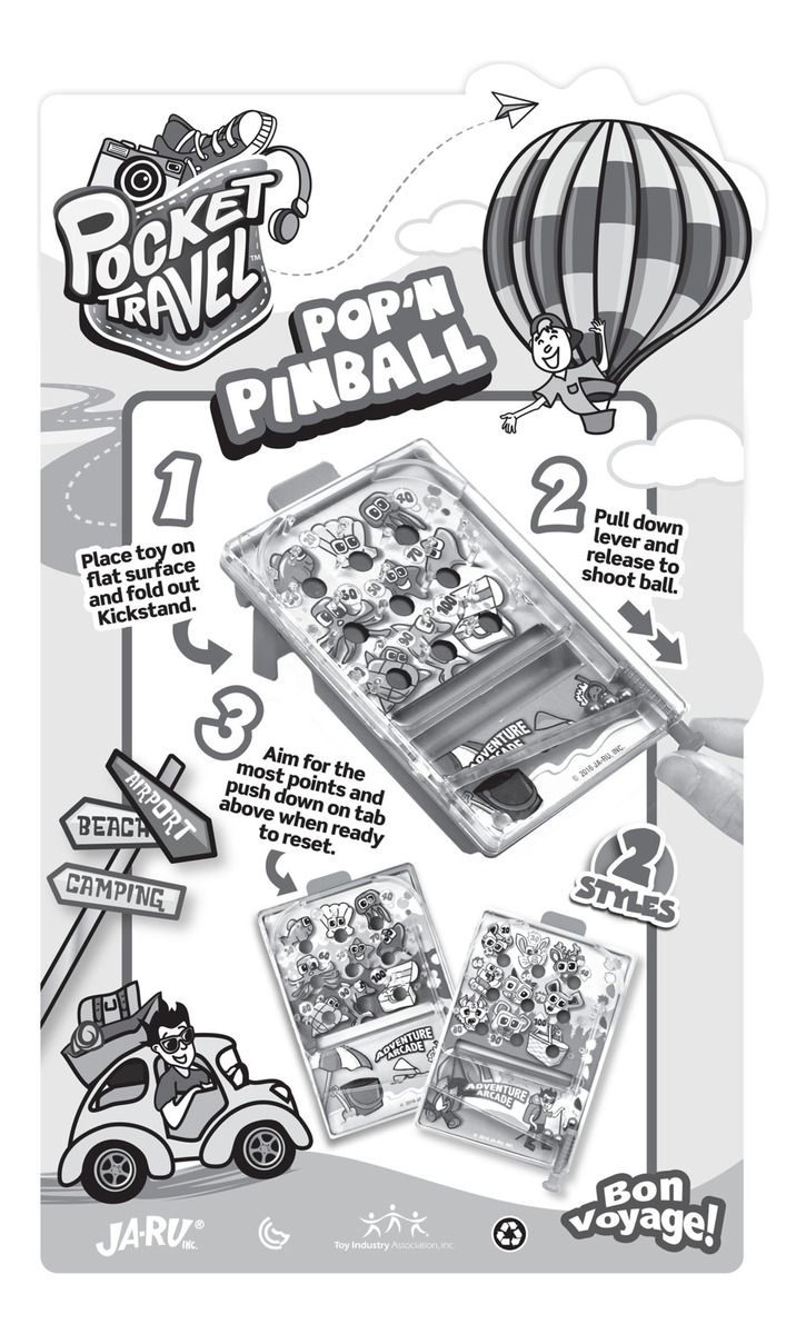 Pinball Portable Ja-ru Juego Infantil Diversion Niños Trex
