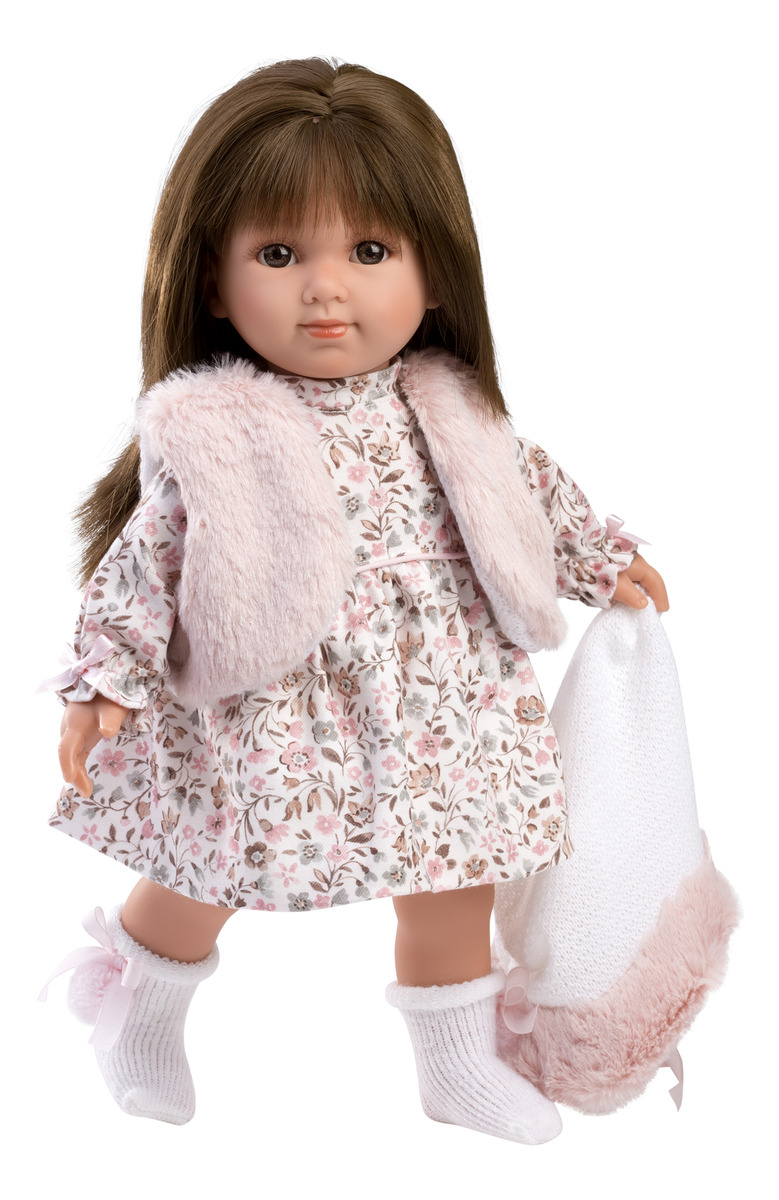 Muñeca Realista Sara 35 Cm Vestido Sombrero Llorens Trex