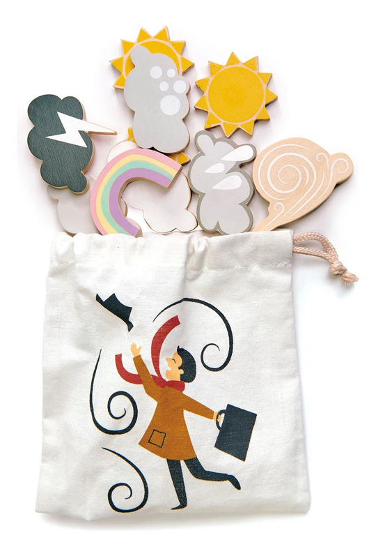 Juego Reloj Meteorológico Para Niños De Madera Tender Leaf