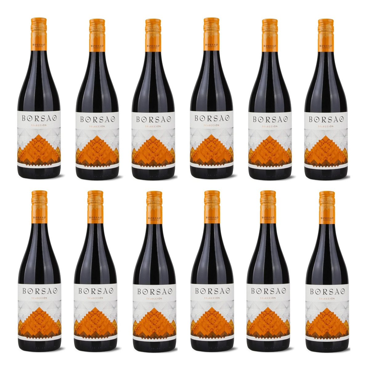 X12 Vino Tinto Seleccion Borsao 750 Ml Premuim Calidad Trex