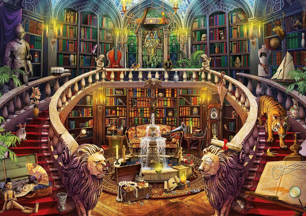 Puzzle Biblioteca 500 Piezas Rompecabezas Educa Infantil Tx