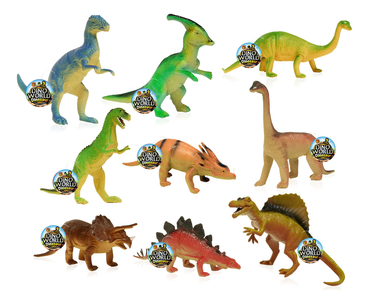 Figura Dinosaurios Infantil Coleccion Jaru T-rex Triceratops