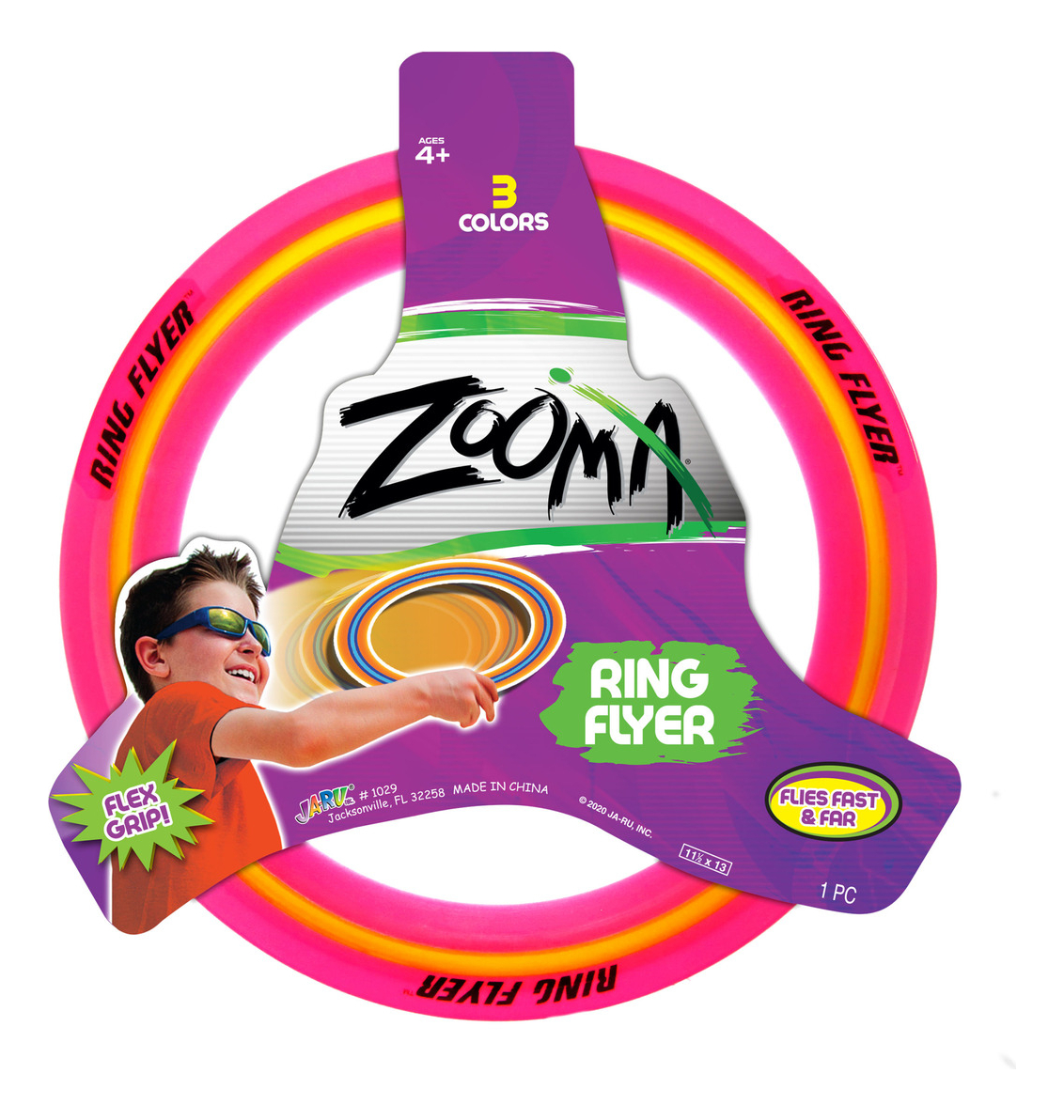 Juguete Aro Simil Platillo Volador Frisbee Flexible Ja Ru Tx