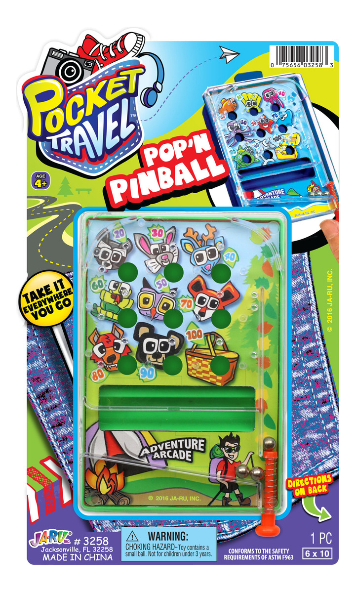 Pinball Portable Ja-ru Juego Infantil Diversion Niños Trex