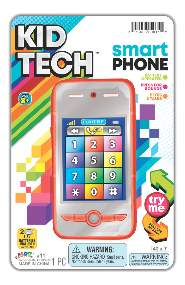 Telefono Celular Bebé Infantil Ja Ru Pila Sonido Música Trex