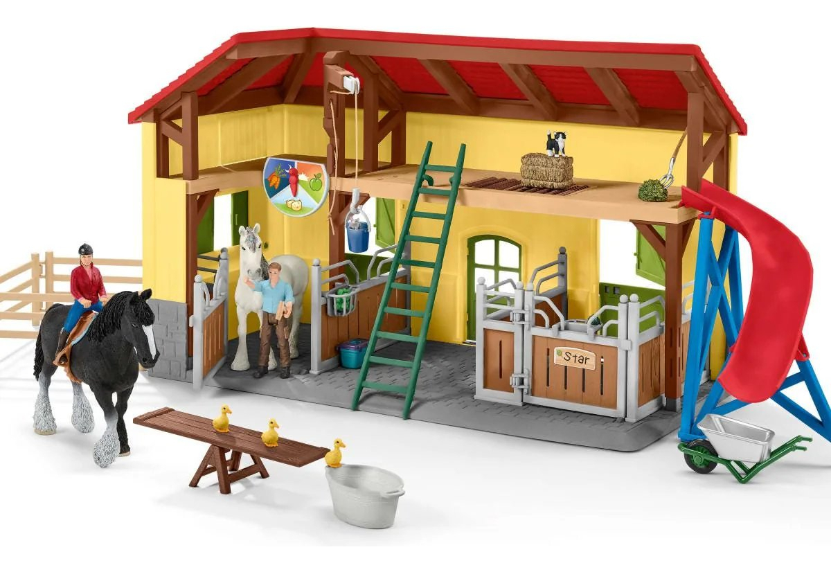 Establo Caballos Schleich Juguete Niño Diversion Calidad Tx