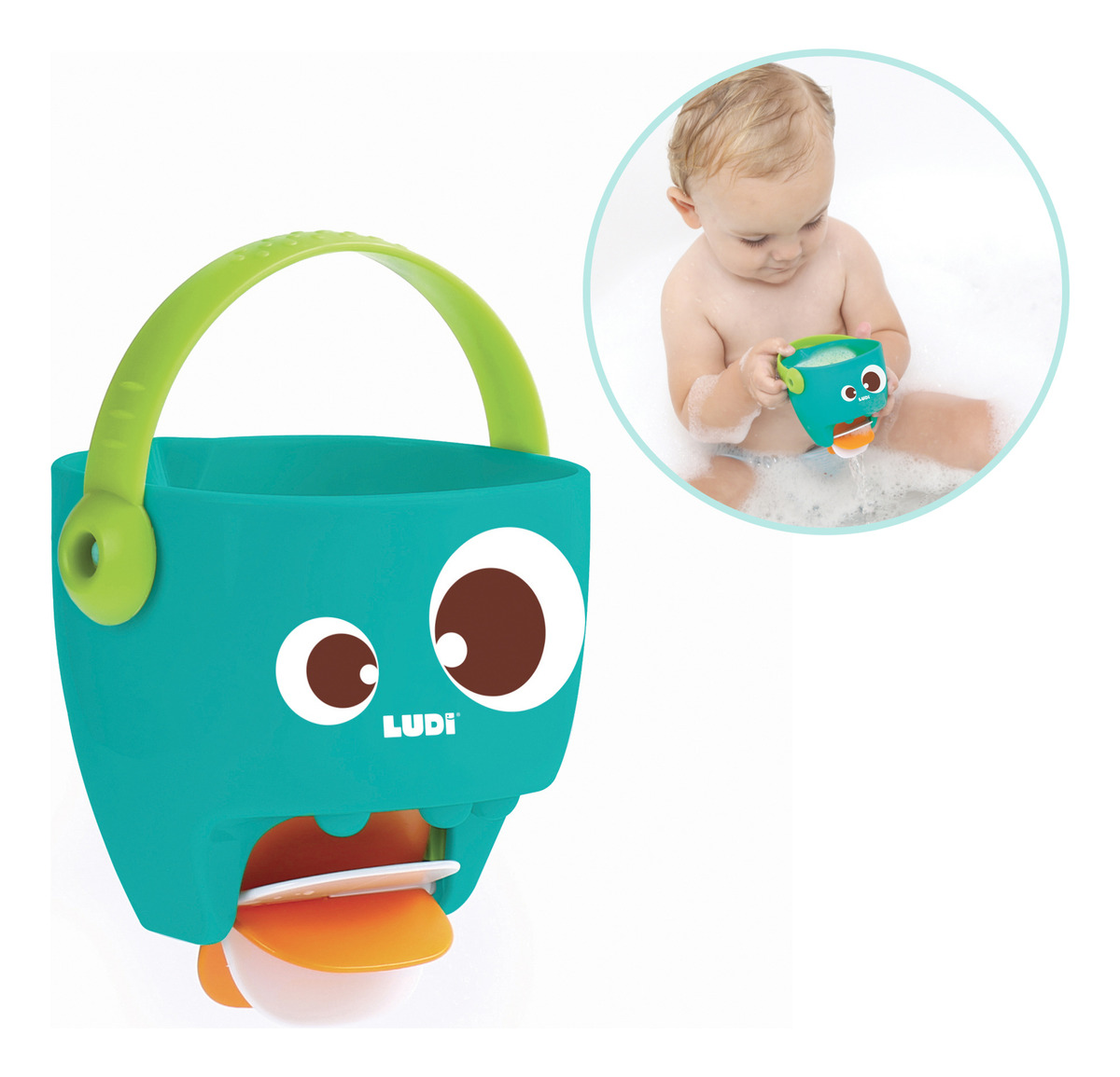 Juguete De Agua Balde Didactico Bebe Piscina Baño Ludi Trex