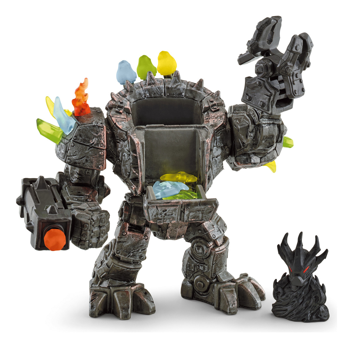 Figura Robot Maestro Con Criatura Schleich Eldrador Trex