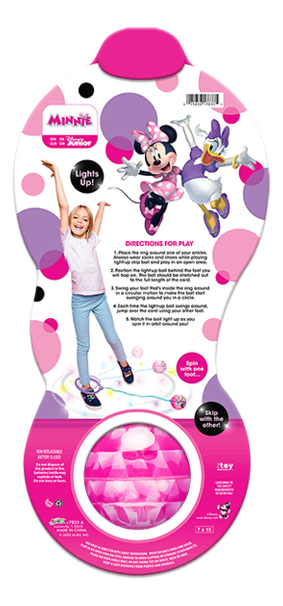 Mete Pata Disney C/ Luz Led Pelota Saltarina Jaru Disney Tx
