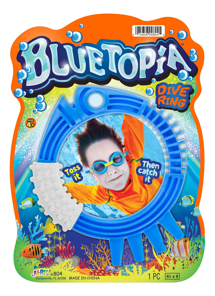 Juego Piscina Anillo Buceo Drive Ring Bluetopia Ja Ru Trex