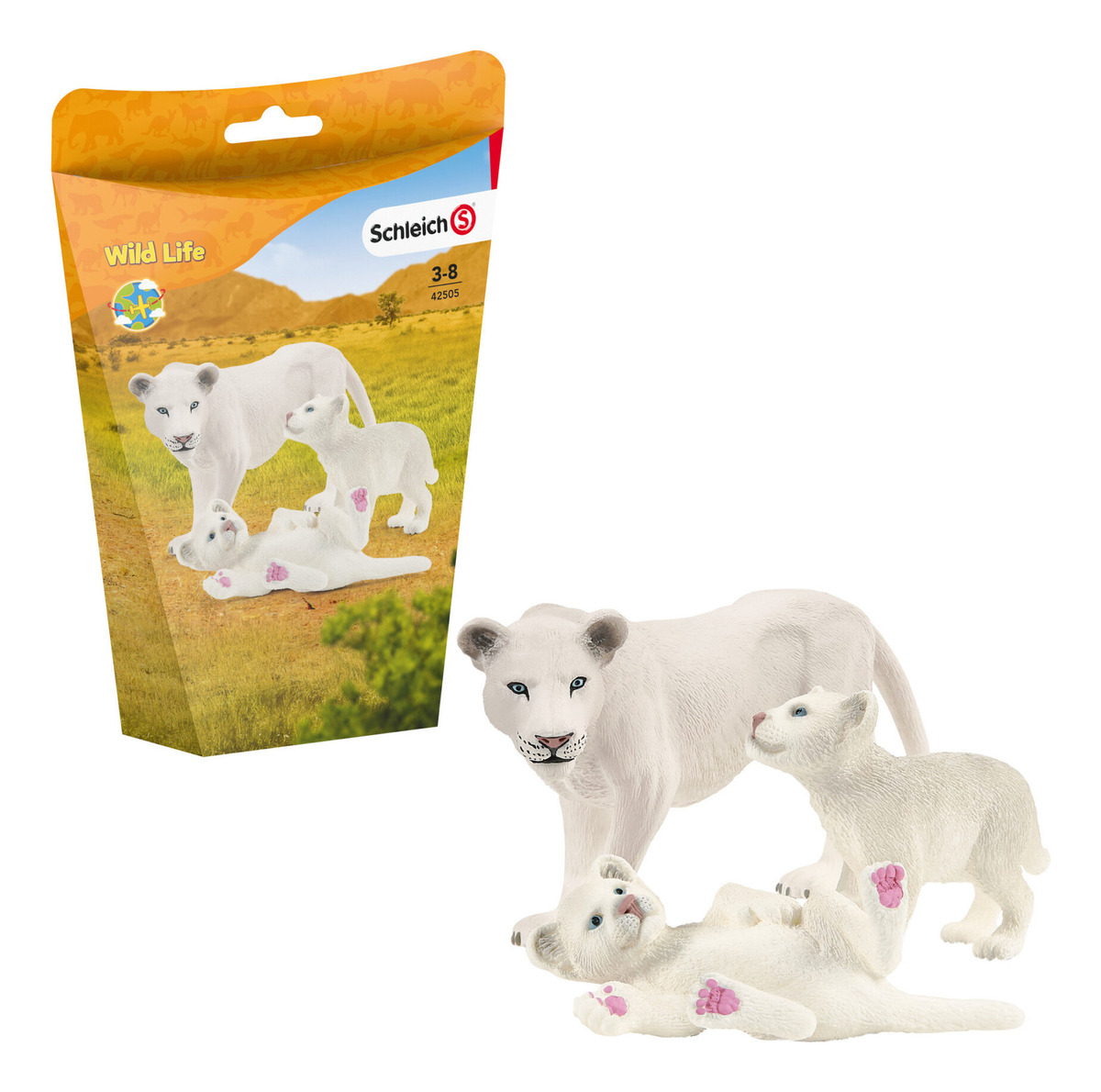 Figuras Leona Con Cachorros Schleich Wild Life Juego Trex