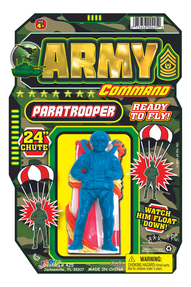 Soldado Soldadito Armada Eeuu Paracaidas Guerra Ja Ru Trex