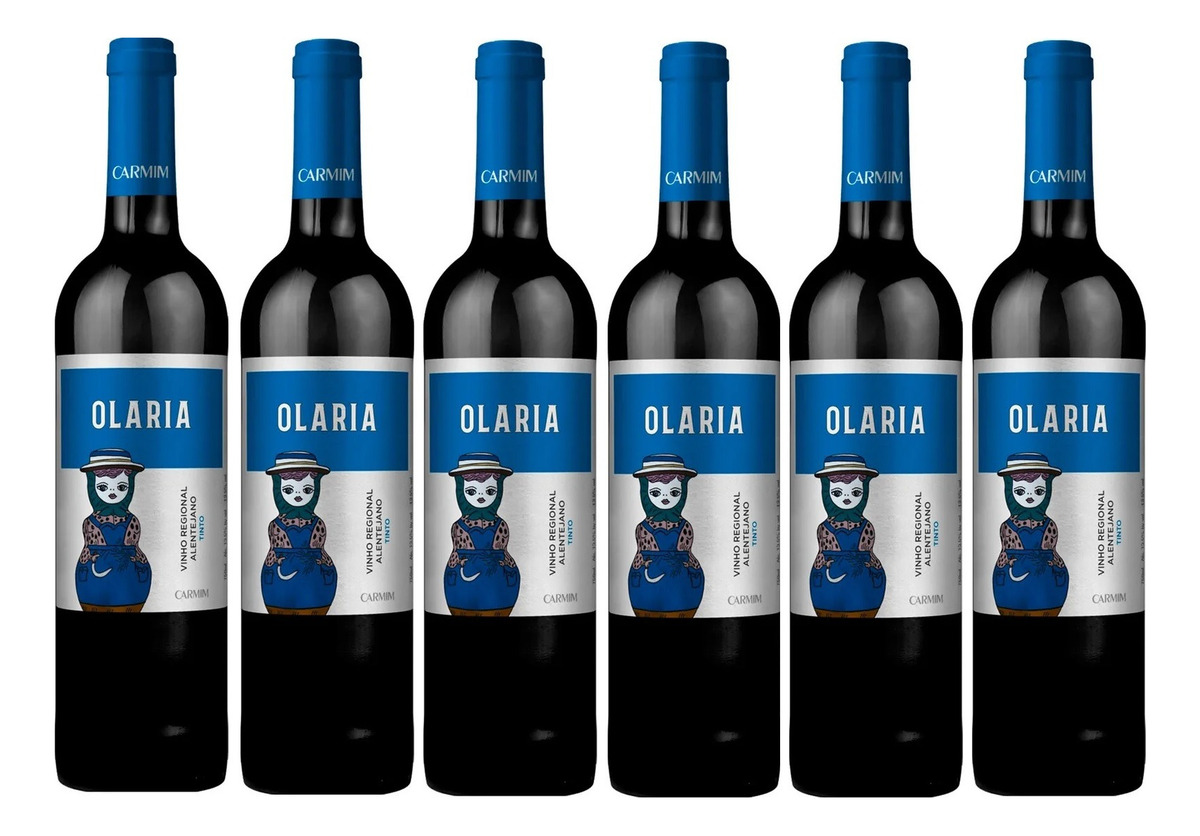 X6 Vino Tinto Olaria Botella 750 Ml Importado Premium Trex