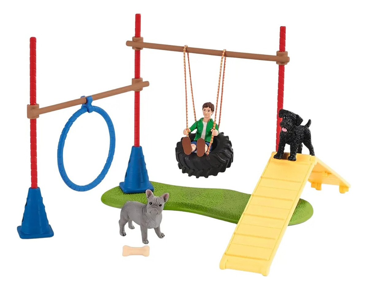 Figura Coleccionable Schleich Entrenamiento Para Cachorros