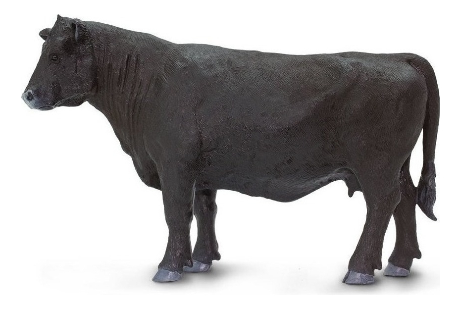 Safari Vaca Angus Vaquita Cow Granja Figura Coleccion Tx