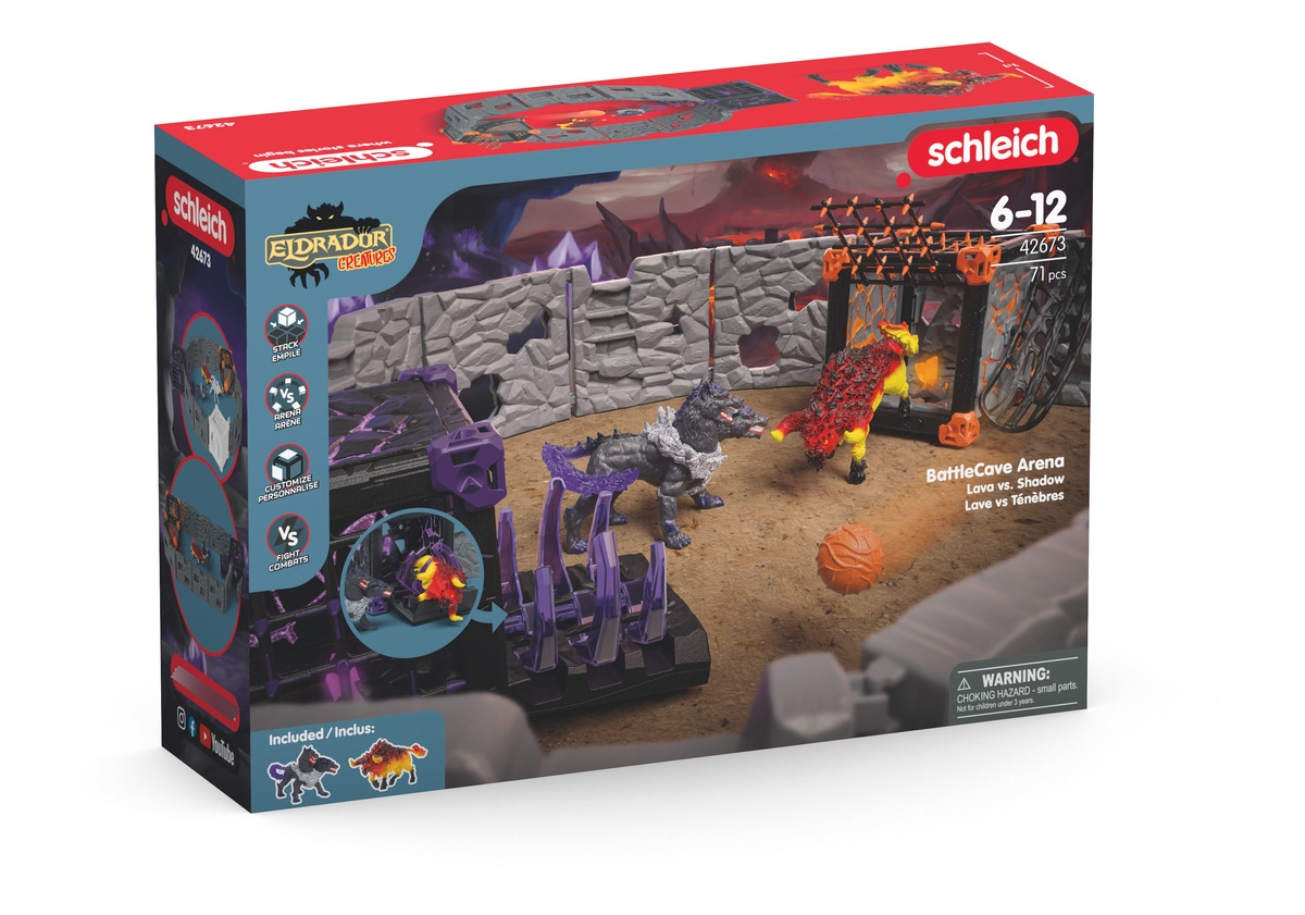 Set Figuras Monstruos Lava Vs Sombra Eldrador Schleich Trex