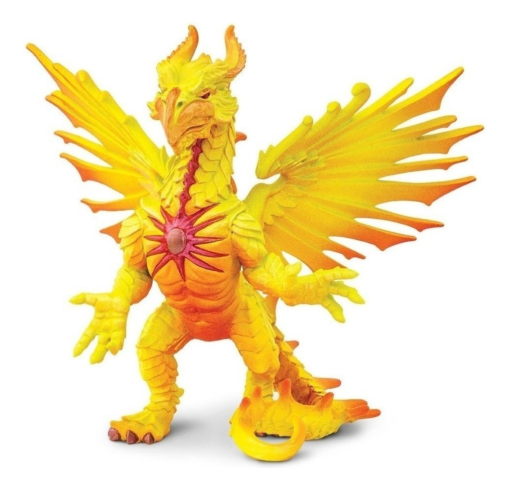 Figura Safari Dragón Del Sol Fuego Niños Juguete Infantil