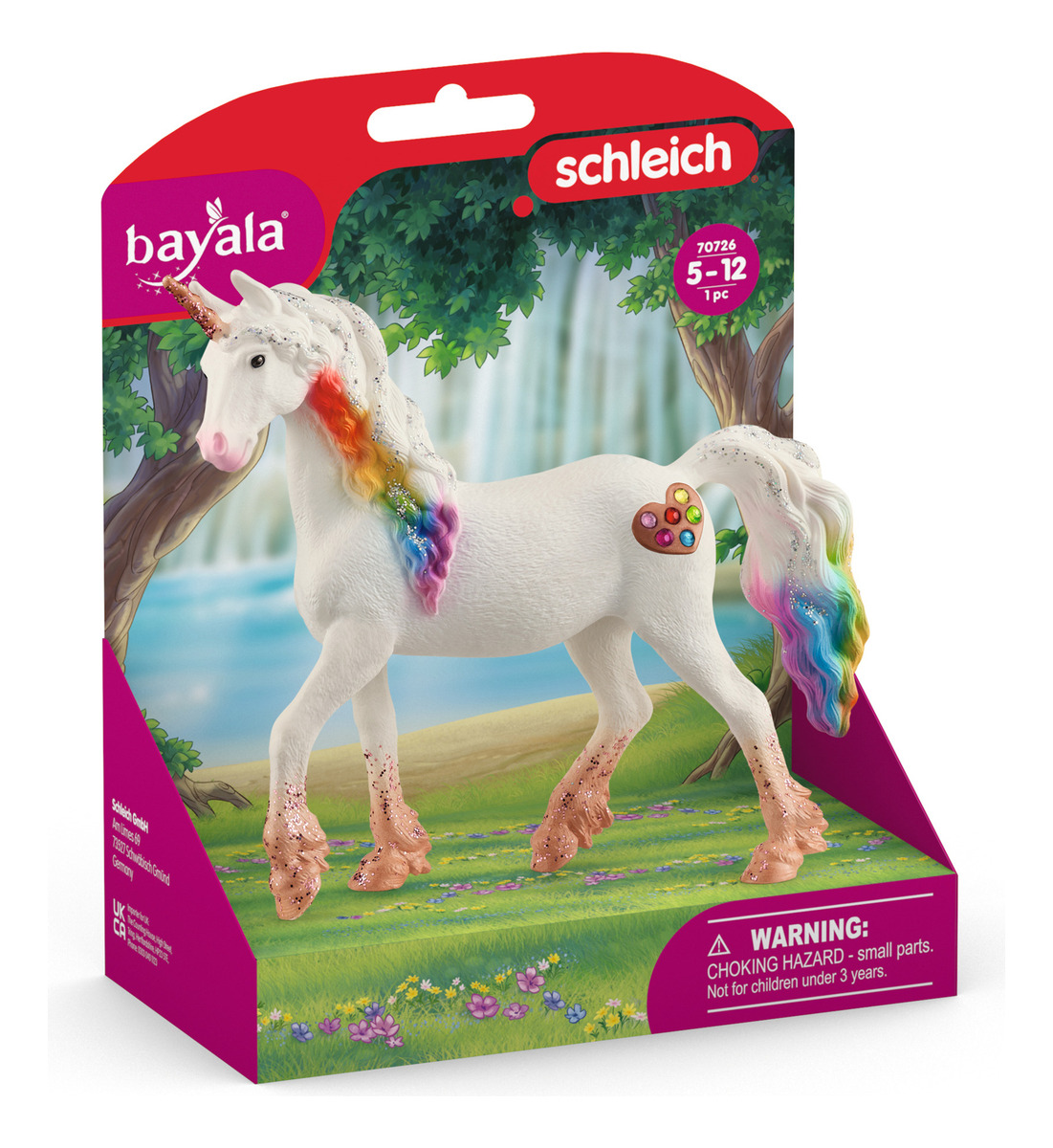 Figura Schleich Unicornio Love Arcoíris Y Detalles Trex
