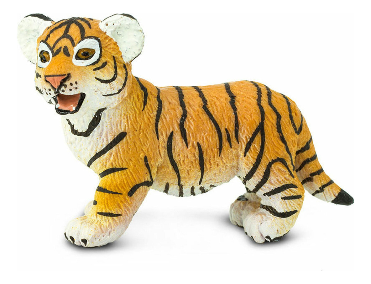 Tigre Bengala Bebé Mamifero Safari Felino Realista Niño Tx
