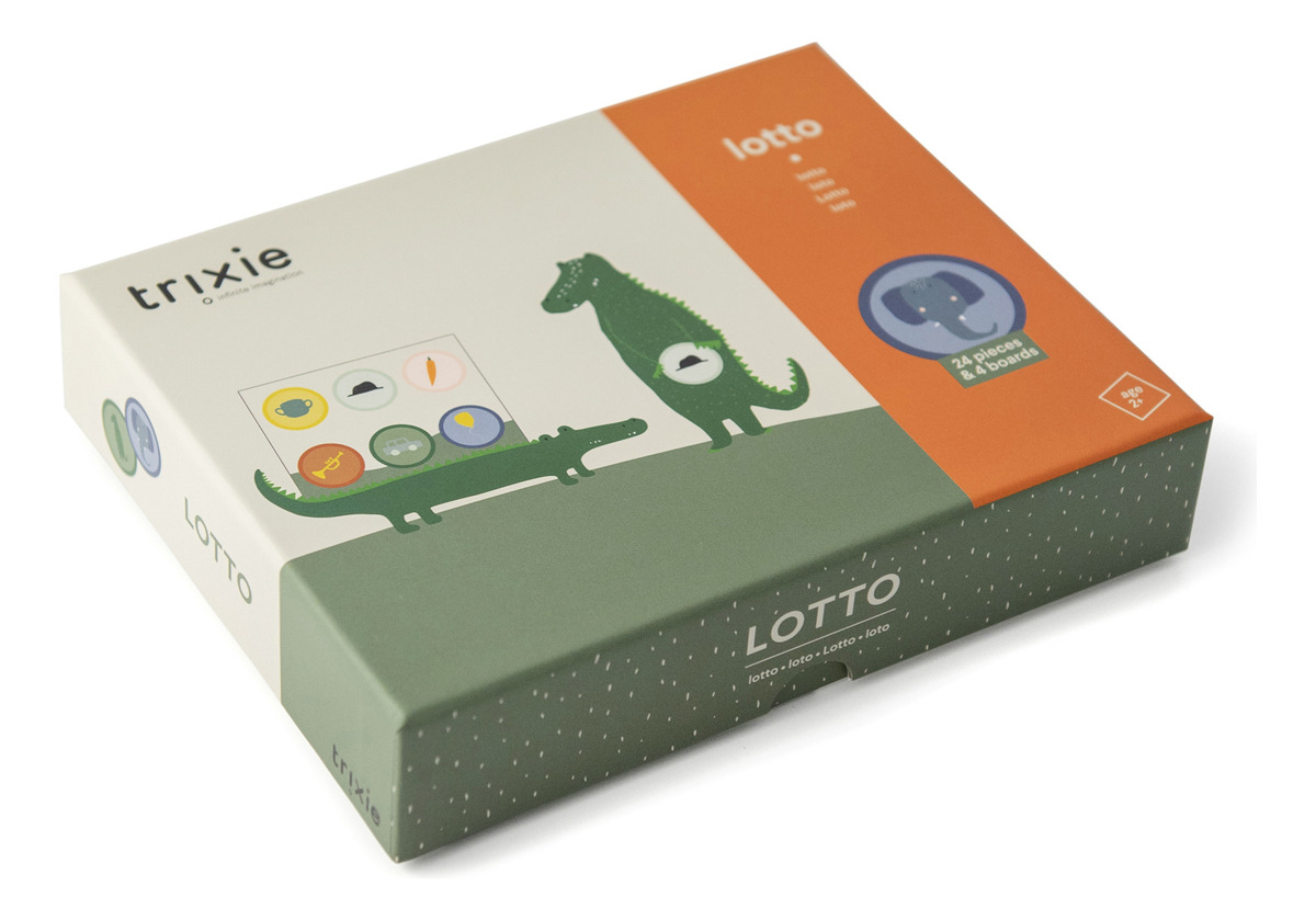 Juego Mesa Loto Niños Animales Didactico Trixie Memoria Trex