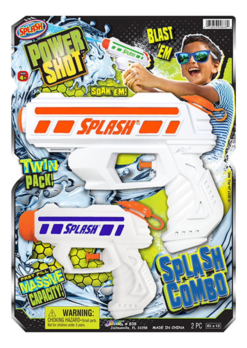 Pistola Agua Aarma Splash Ja Ru Recargable X2 Infantil Trex