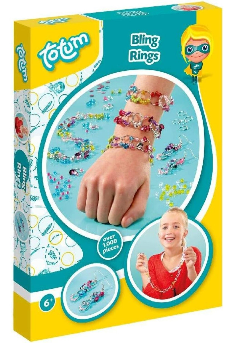 Set Manualidades Anillos Pulseras Bling Rings Totum Trex