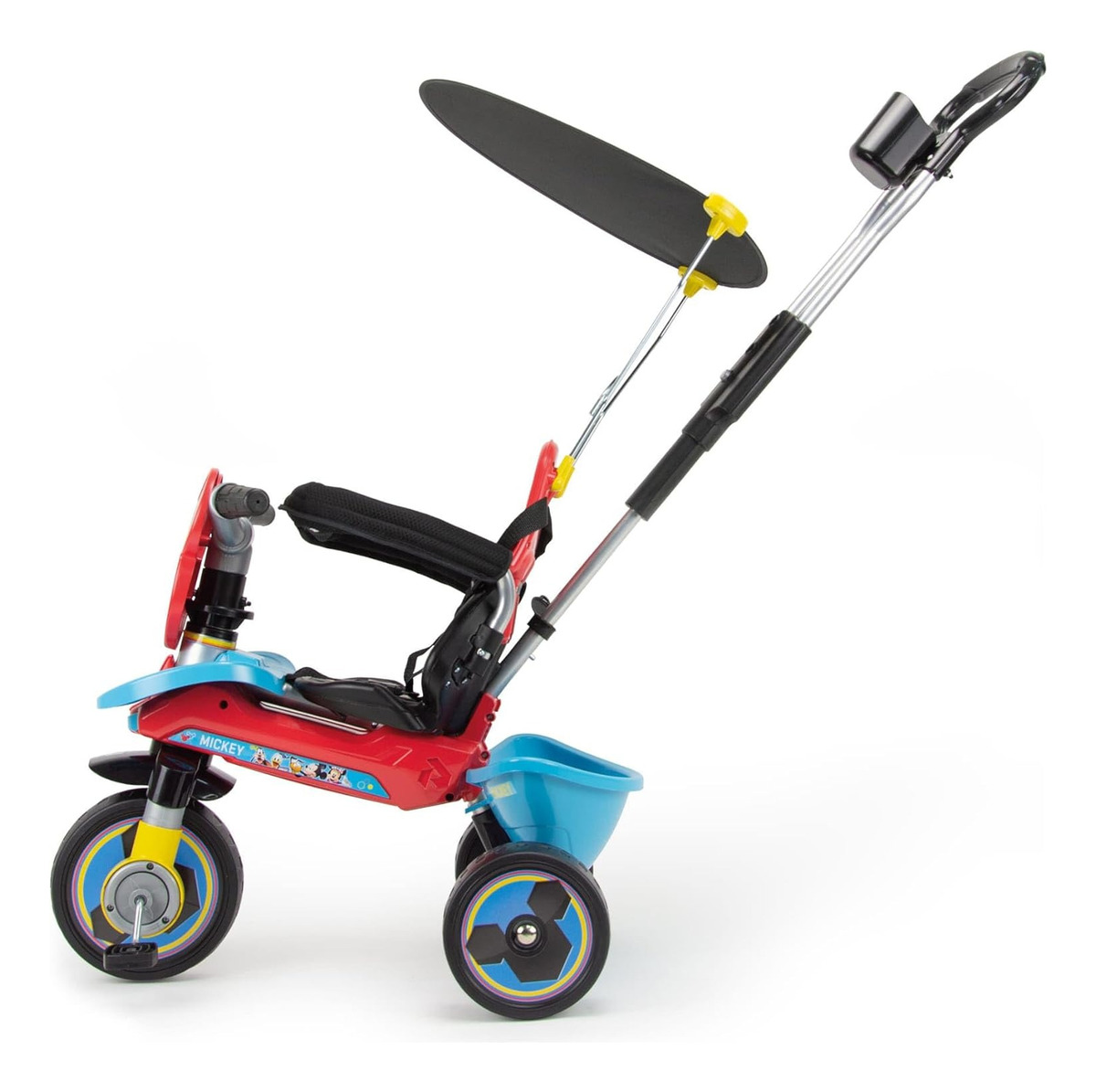 Triciclo Cochecito Evolutivo Mickey Mouse Injusa Infantil Tx