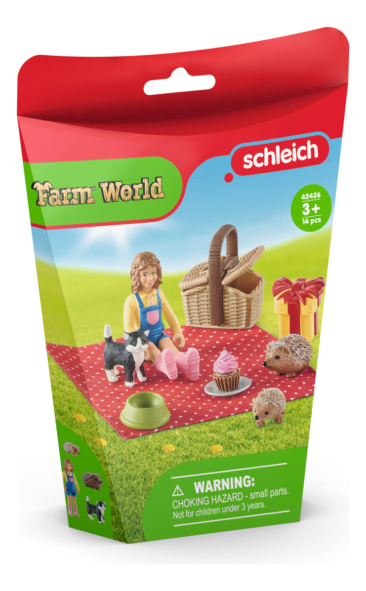 Set Picnic De Cumpleaños Schleich Farm World Realista Tx