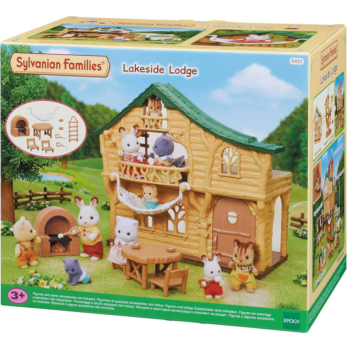 Sylvanian Families Casa Cabaña Lago Barbacoa Juguete Niños ®