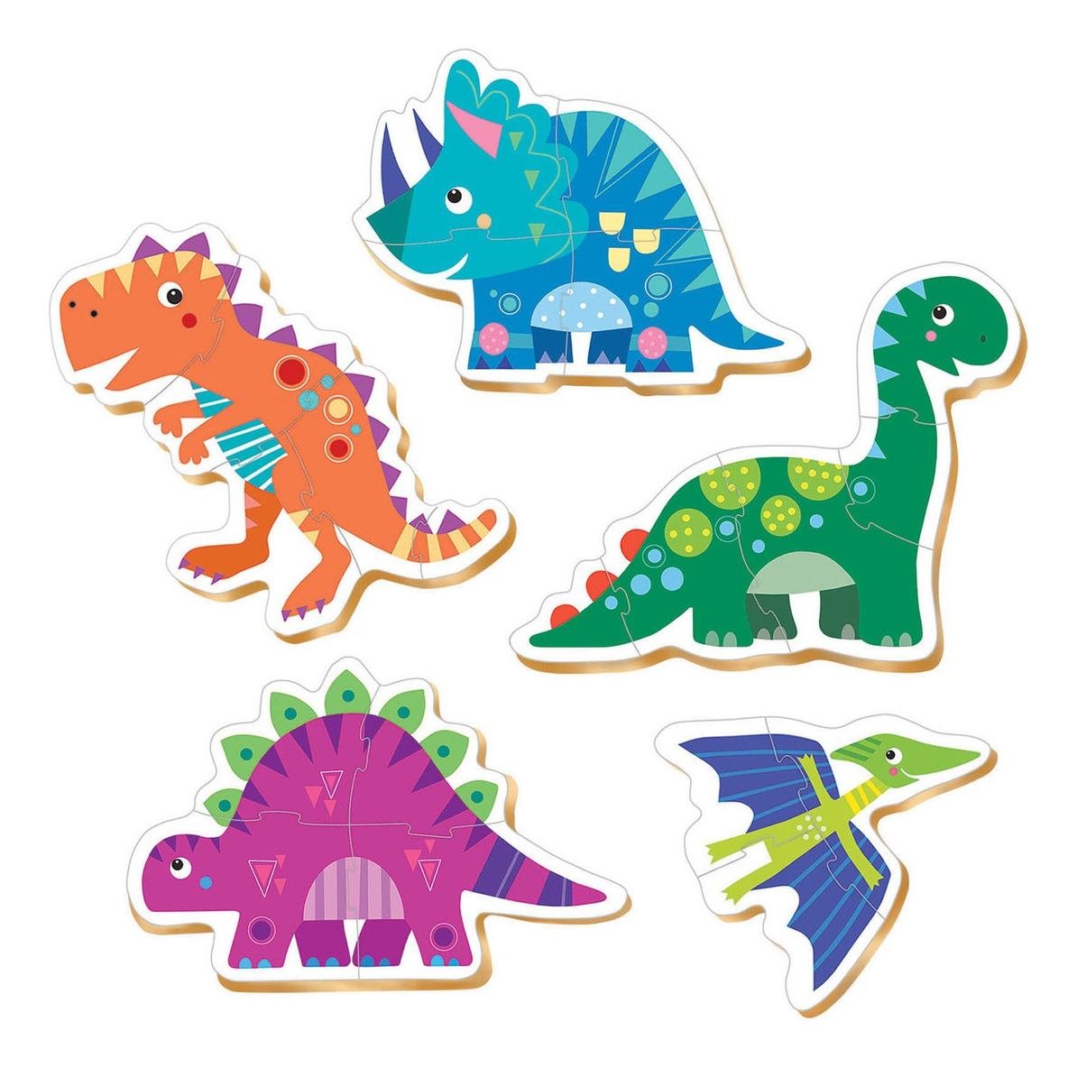 Set Puzzle Dinosaurios Bebes Rompecabezas Educa Aprender Tx