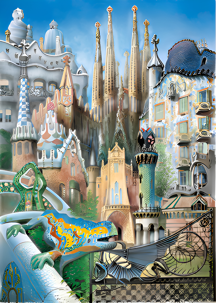 Puzzle Rompecabezas Collage Por El Mundo 1000 Pcs Educa Trex