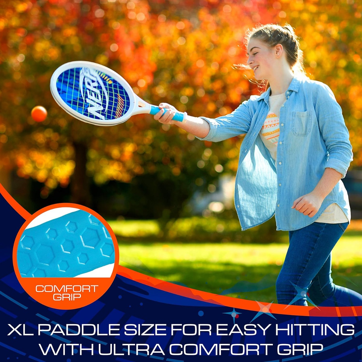 Set Raqueta Paleta Dos Jugadores Franklin + Pelota Trex