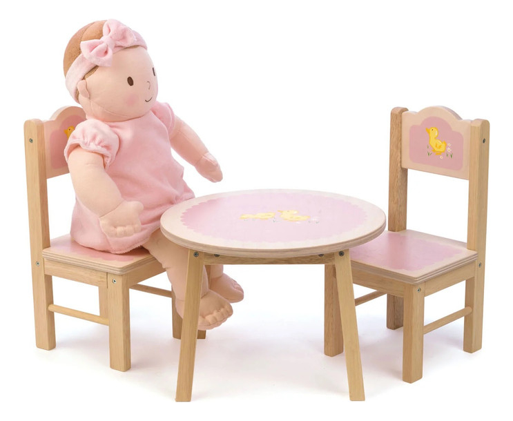 Mesa Silla Dulzura Tender Leaf Infancia Juego Madera Niño Tx