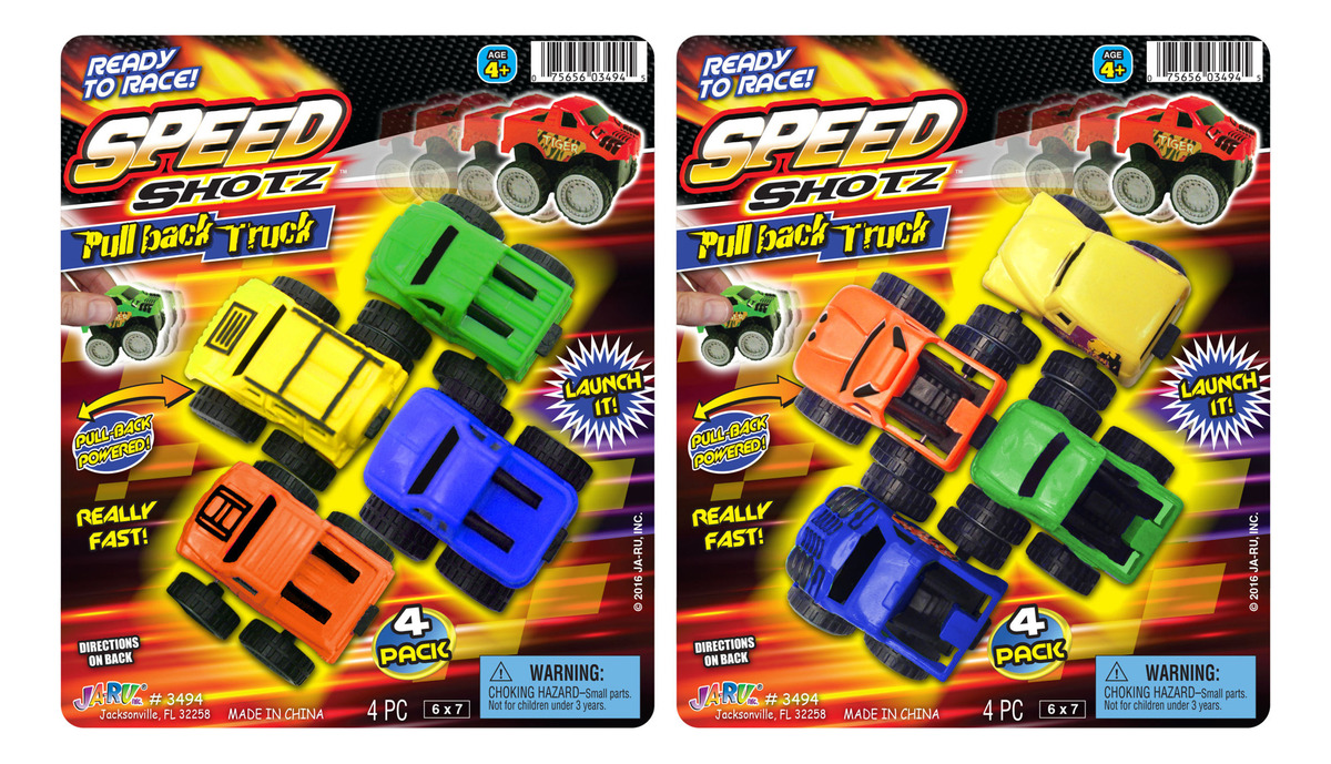 Camioneta Auto Juguete Pull Back Infantil Ja-ru Speed Shot